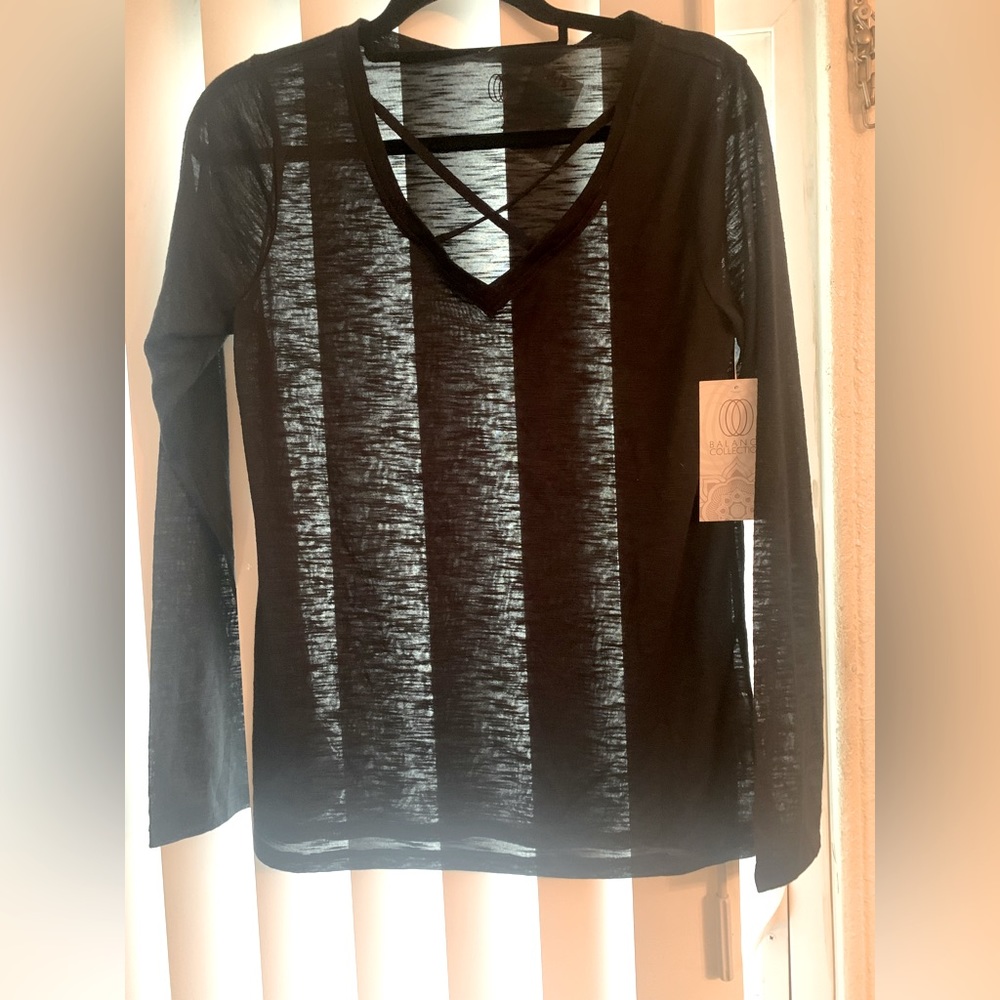 Black Cross Neck